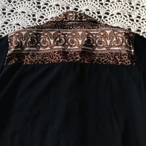 Vintage Cheetah Button Up Shirt - Size XL - Picture 5 of 6